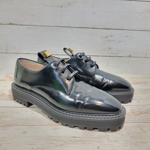 Stuart Weitzman Black Leather Loafers